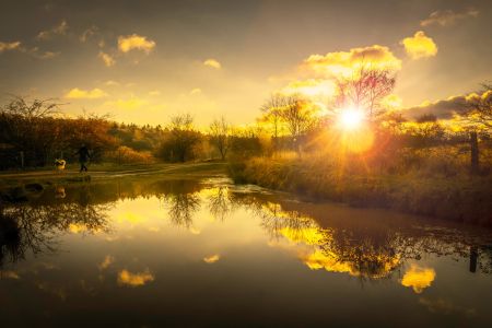 Sonnenuntergang Scharpenacken in Wuppertal